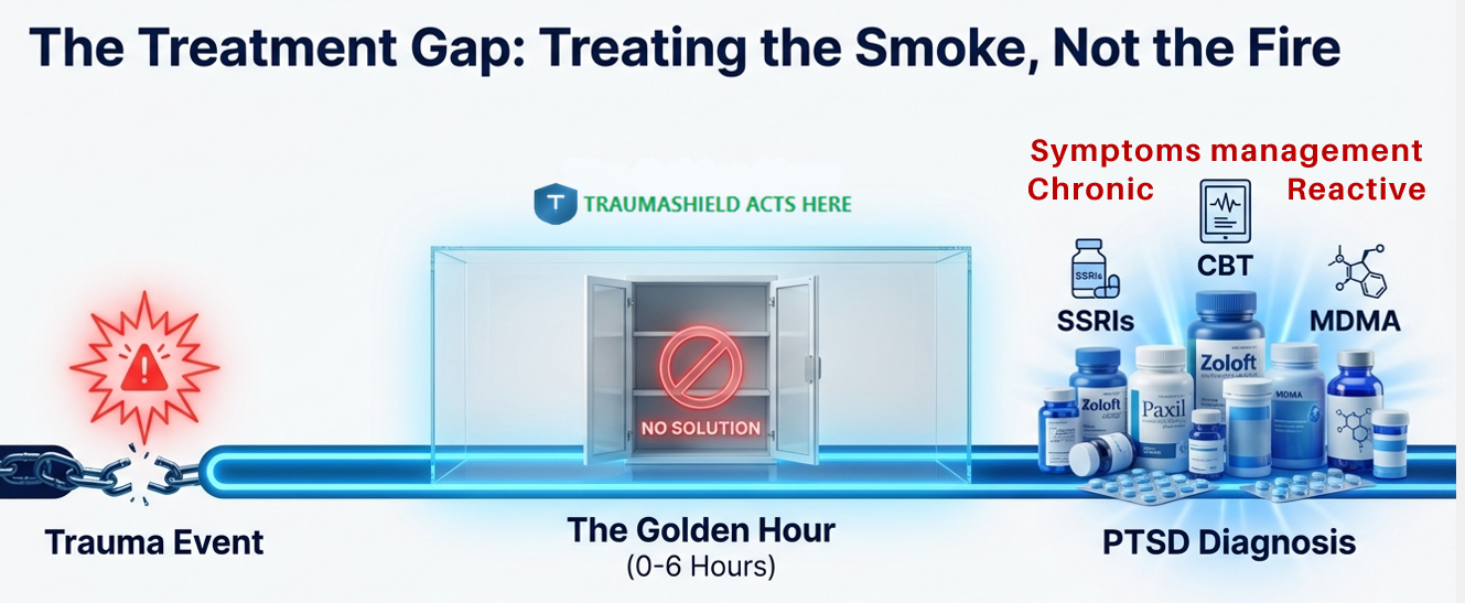 The treatment gap in post-trauma care